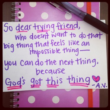 Ann Voskamp is a delight.